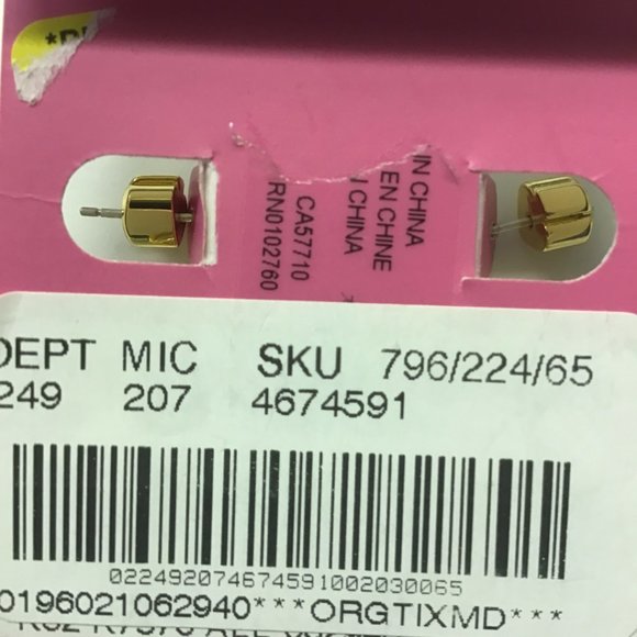 Kate Spade New Cubic Zirconia Flower Huggie Earrings - Picture 3 of 3